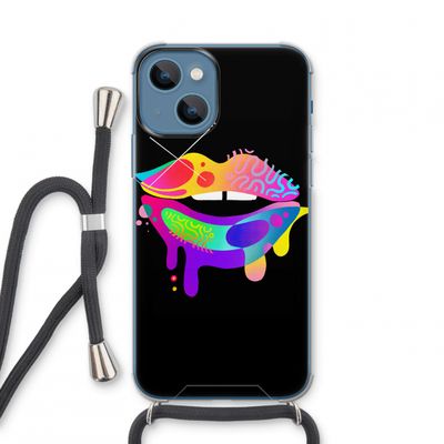 Lip Palette: iPhone 13 mini Transparant Hoesje met koord