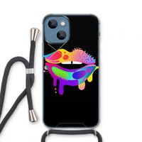 Lip Palette: iPhone 13 mini Transparant Hoesje met koord