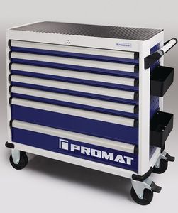 Promat Gereedschapswagen | PLUS | B1010xD460xH990mm | 500 kg 7 laden | staalplaat - 4000871047 4000871047