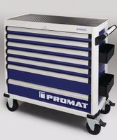 Promat Gereedschapswagen | PLUS | B1010xD460xH990mm | 500 kg 7 laden | staalplaat - 4000871047 4000871047