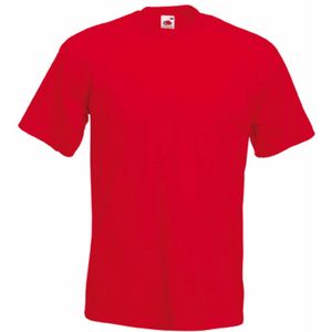 Fruit of the Loom t-shirt rood