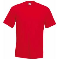 Fruit of the Loom t-shirt rood - thumbnail