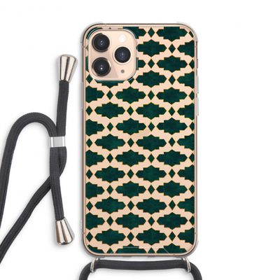 Moroccan tiles: iPhone 11 Pro Max Transparant Hoesje met koord
