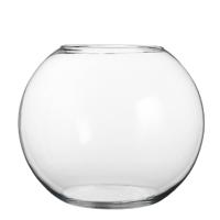 Mica Decorations Bolvaas/komvaas - glas - vissenkom model - H40 cm - vaas - bloemenvaas