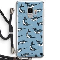 Narwhal: Samsung Galaxy S9 Transparant Hoesje met koord