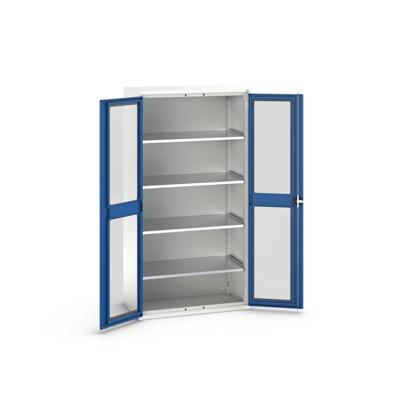 Bott Verso Systeemkast | 1050x550x1000mm | 2 Legborden | 2 Raamdeuren | RAL 5010 - 16926277.11