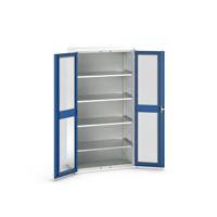 Bott Verso Systeemkast | 1050x550x1000mm | 2 Legborden | 2 Raamdeuren | RAL 5010 - 16926277.11 Bott Verso Systeemkast | 1050x550x1000mm | 2 Legborden | 2 Raamdeuren | RAL 5010 - 16926277.11