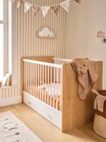 Evolutief babybed 60x120cm MOONLIGHT wit