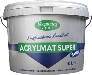 koopmans acrylmat super satin donkere kleur 1 l