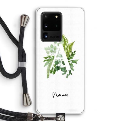 Green Brush: Samsung Galaxy S20 Ultra Transparant Hoesje met koord