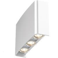 LED Wandlamp - Brinton Victo - Up & Down - 6W 480lm - 865 Helder/Koud Wit 6500K - Voor Buiten en Binnen - Waterdicht IP65 - Rechthoek - Wit