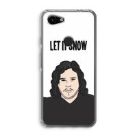 Let It Snow: Google Pixel 3a Transparant Hoesje