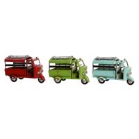 Decoratieve figuren DKD Home Decor Rood Groen Hemelsblauw Vintage 16 x 7 x 10 cm (3 Stuks)