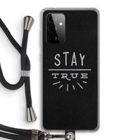 Stay true: Samsung Galaxy A72 5G Transparant Hoesje met koord