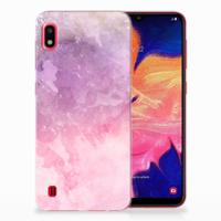 Smartphone hoesje Samsung Galaxy A10 Pink Purple Paint