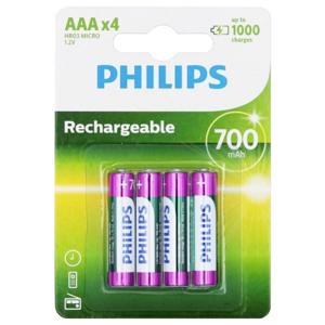 Philips HR03 Oplaadbare AAA batterij (potlood) NiMH 700 mAh 1.2 V 4 stuk(s)