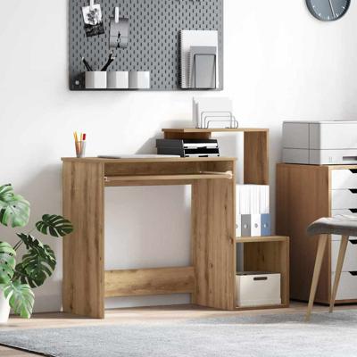 Bureau met plank Artisan Eiken 106 x 40 x 88.5 cm Bewerkt hout