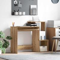 Bureau met plank Artisan Eiken 106 x 40 x 88.5 cm Bewerkt hout