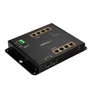 StarTech.com 8 poorts PoE+ Gigabit ethernet switch met 2 SFP connecties managed wandmonteerbaar met toegang voorzijde