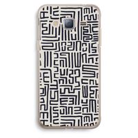 Moroccan Print: Samsung Galaxy J3 (2016) Transparant Hoesje