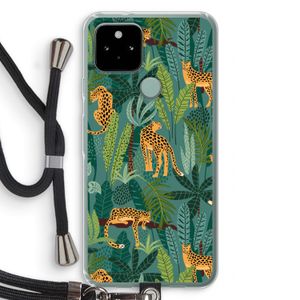Luipaard 2: Pixel 5 Transparant Hoesje met koord