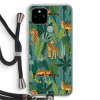 Luipaard 2: Pixel 5 Transparant Hoesje met koord