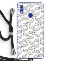 Zwanen: Honor Note 10 Transparant Hoesje met koord