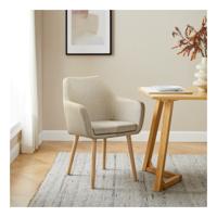 Artistiq Eetkamerstoel 'Jua' Stof, kleur Beige Artistiq Eetkamerstoel 'Jua' Stof, kleur Beige