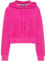 Missoni hoodie crop à logo brodé - Rose