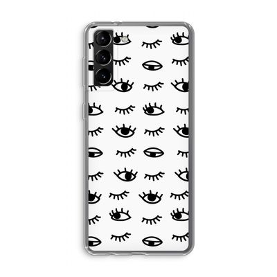 Eye pattern #2: Samsung Galaxy S21 Plus Transparant Hoesje