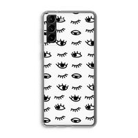 Eye pattern #2: Samsung Galaxy S21 Plus Transparant Hoesje