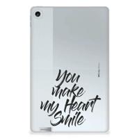 Lenovo Tab M10 Plus (3e generatie) Back cover met naam Heart Smile