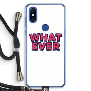 Whatever: Xiaomi Mi Mix 3 Transparant Hoesje met koord