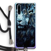 Darkness Lion: Huawei P30 Transparant Hoesje met koord