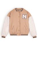 NoBell Meisjes baseball jasje oversized - Darsy - Rosy zand