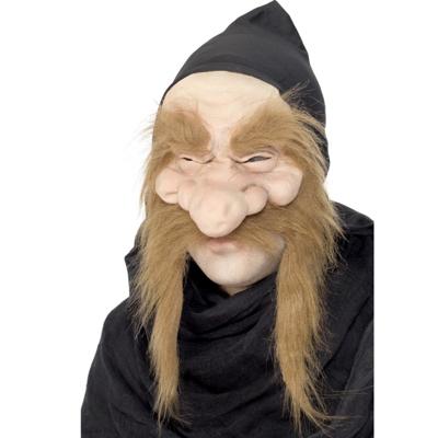 Goud graver masker - volwassenen - dwerg - gnoom - Halloween - verkleedmasker Goud graver masker - volwassenen - dwerg - gnoom - Halloween - verkleedmasker