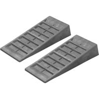 Oprijblokken - 2x - grijs - kunststof - 19,5 x 48 x 9 cm - extra grip
