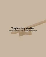 Staaltje trapleuning rechthoekig 40x10mm goud