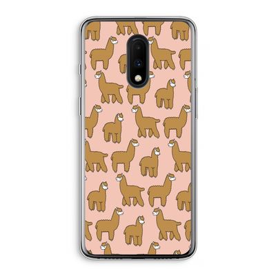 Alpacas: OnePlus 7 Transparant Hoesje