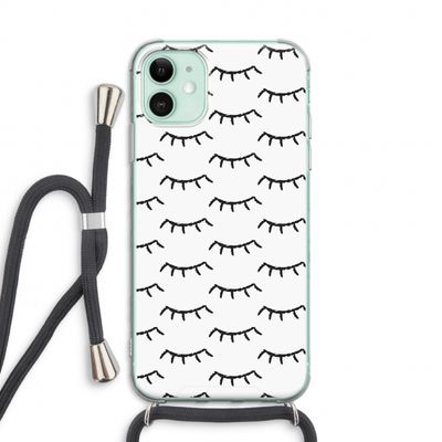 Wimpers: iPhone 11 Transparant Hoesje met koord