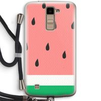 Watermeloen: LG K10 (2016) Transparant Hoesje met koord