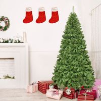 230 cm Kunstkerstboom met Metalen Standaard Premium PVC Naalden Kerstboom Kerst voor Binnen en Buiten Decoratie Groen