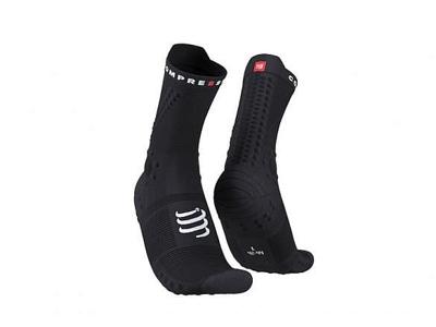 Compressport Pro racing v4.0 trail hardloopsokken zwart