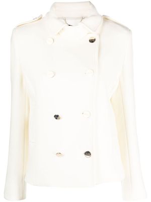 LIU JO manteau en laine vierge à boutonnière croisée - Tons neutres