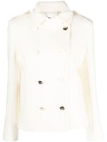 LIU JO manteau en laine vierge à boutonnière croisée - Tons neutres