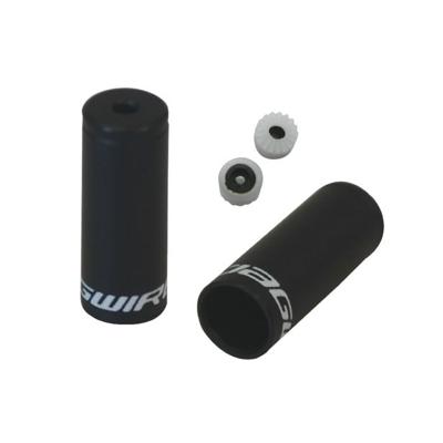 JAGWIRE End caps sealed - 4mm shift - alloy (50pcs) - black