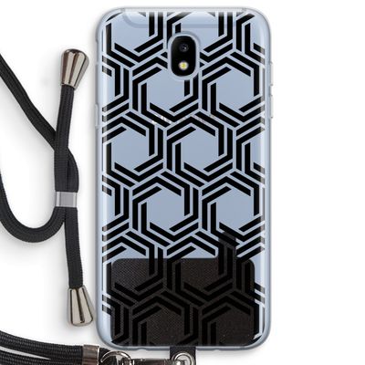 Geometrisch patroon: Samsung Galaxy J5 (2017) Transparant Hoesje met koord