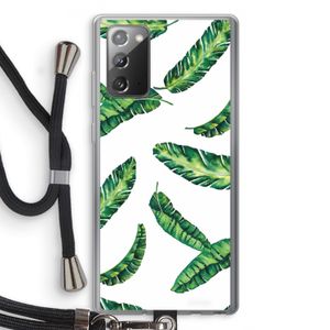 Lange bladeren: Samsung Galaxy Note 20 / Note 20 5G Transparant Hoesje met koord