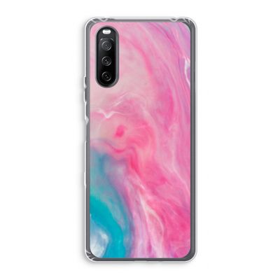Roze explosie: Sony Xperia 10 III Transparant Hoesje