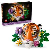 LEGO Art 31217 Collezione Wildlife - Tigre - Set per adulti - Decorazione da parete con fiori